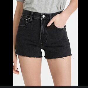 Madewell Black Denim Jean Shorts